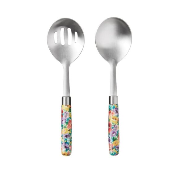 The Pioneer Woman 2-Piece 9" Stainless Steel Basting and Slotted Spoon Set - Picture 6 of 6